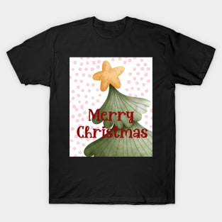 Cute Merry Christmas Tree T-Shirt